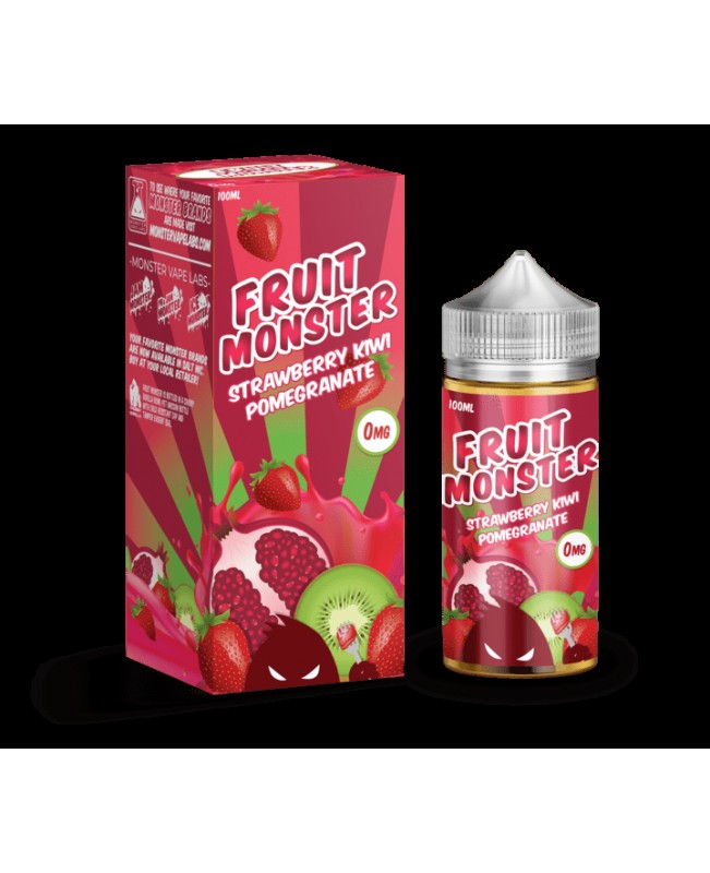 STRAWBERY KIWI POMEGRANATE E LIQUID BY  FRUIT MONSTER 100ML 75VG