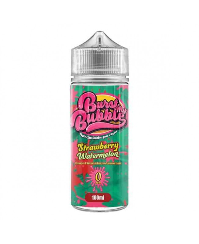 STRAWBERRY WATERMELON E LIQUID BY STEEPOLOGIST - BURST MY BUBBLE 100ML 70VG