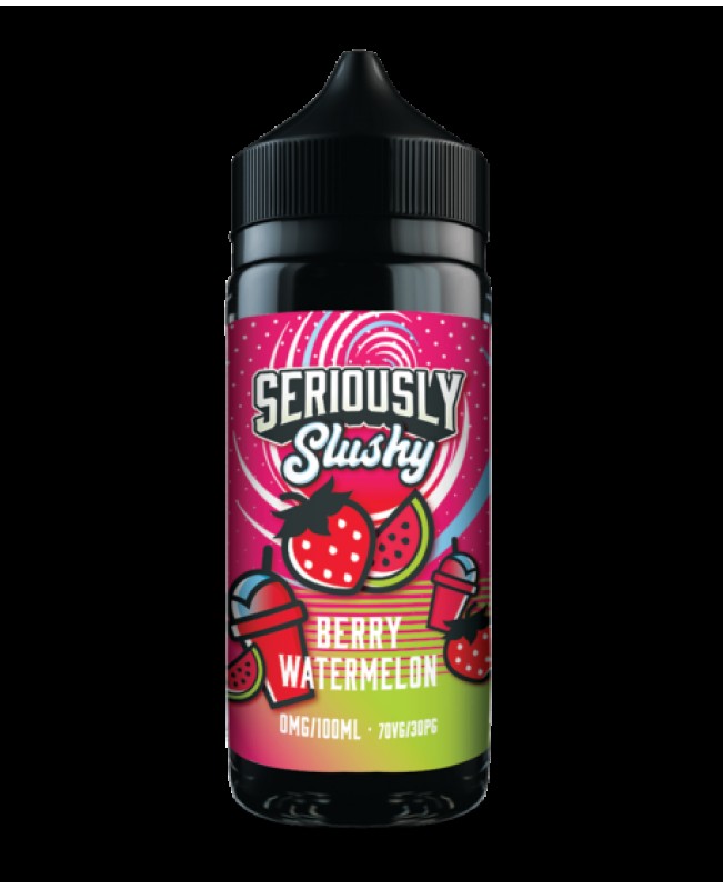 BERRY WATERMELON E-LIQUID BY SERIOUSLY SLUSHY / DOOZY VAPE CO 100ML 70VG