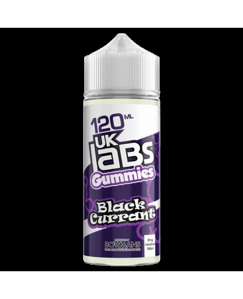 BLACKCURRANT E LIQUID BY UK LABS - GUMMIES 100ML 7...