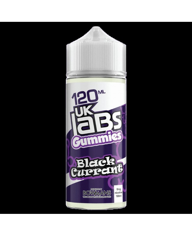 BLACKCURRANT E LIQUID BY UK LABS - GUMMIES 100ML 70VG