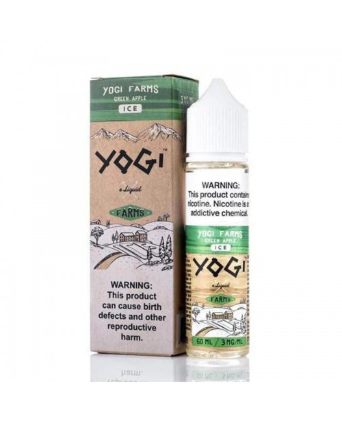 GREEN APPLE ICE E LIQUID BY YOGI FARMS 50ML 70VG