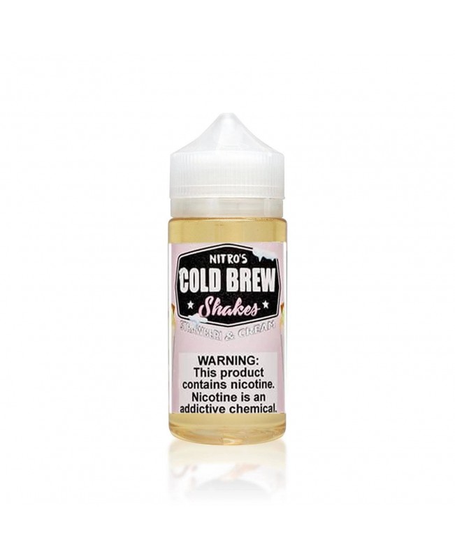 STRAWBERI & CREAM E LIQUID BY NITROS COLD BREW SHAKES 100ML 70VG