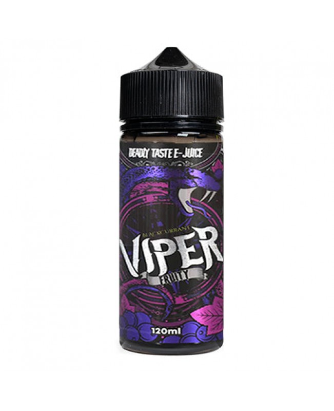 BLACKCURRANT E LIQUID BY VIPER FRUITY DEADLY TASTE 100ML 70VG