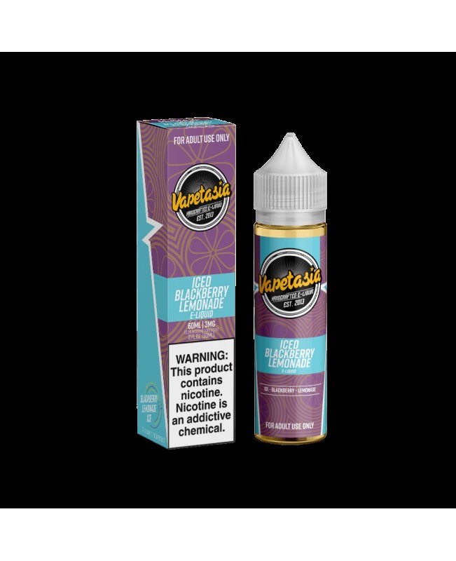 BLACKBERRY LEMONADE ICED E LIQUID BY VAPETASIA 50ML 70VG