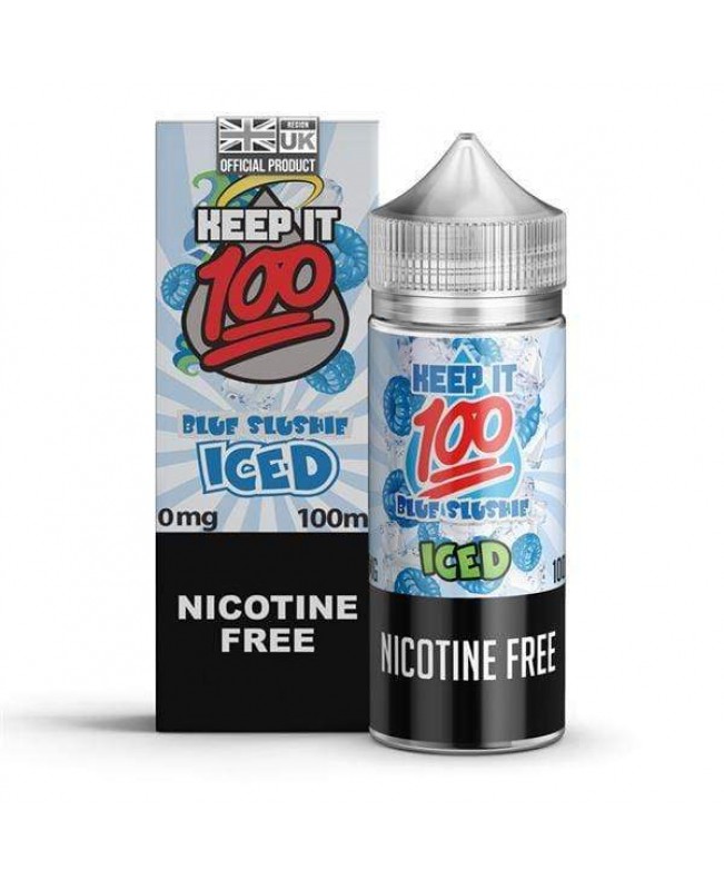 BLUE SLUSHIE ICED E LIQUID BY KEEP IT 100 100ML 70VG