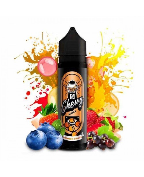 SUMMER FRUITS BUBBLEGUM E LIQUID BY CHEWY 50ML 80V...