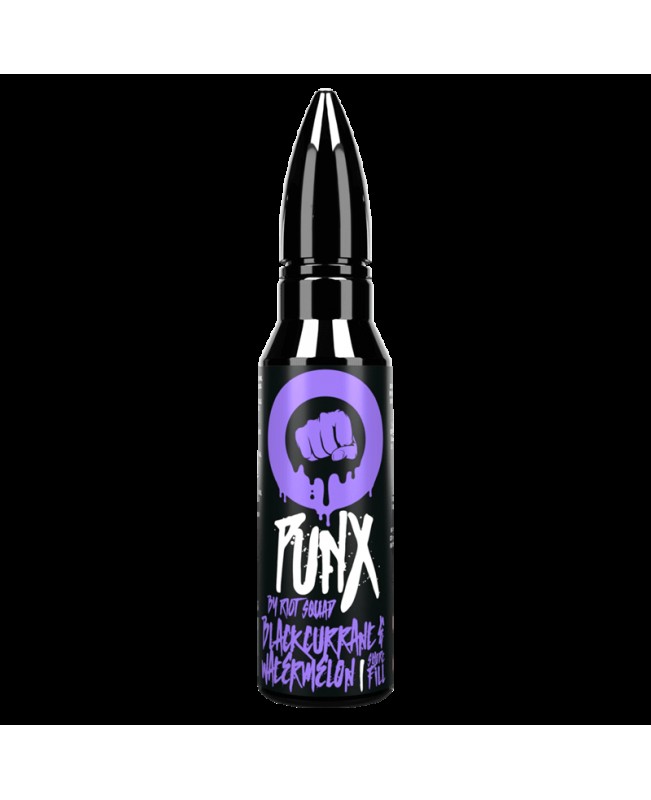 BLACKCURRANT & WATERMELON E LIQUID BY PUNX BY RIOT SQUAD 50ML 70VG