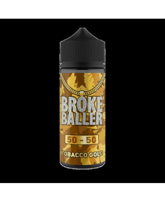 TOBACCO GOLD E LIQUID BY BROKE BALLER 100ML 50VG