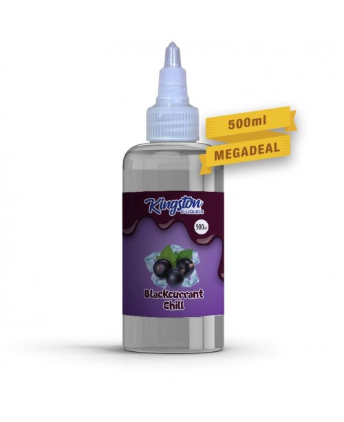 BLACKCURRANT CHILL E LIQUID KINGSTON MENTHOL 500ML...