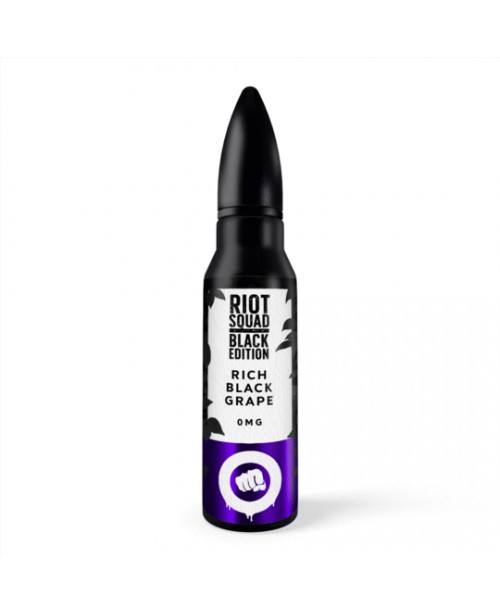 RICH BLACK GRAPE E LIQUID BY RIOT SQUAD BLACK EDIT...