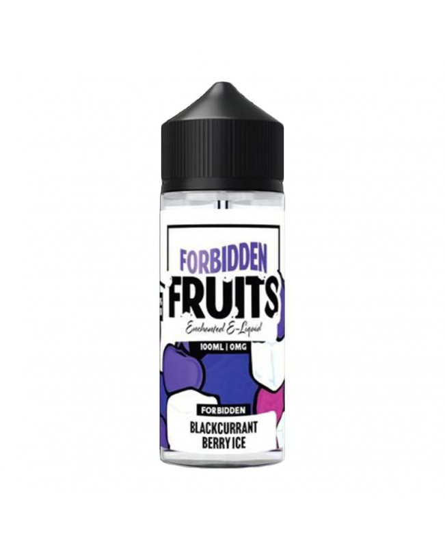 BLACKCURRANT BERRY ICE E-LIQUID SHORTFILL BY FORBIDDEN FRUITS 100ML