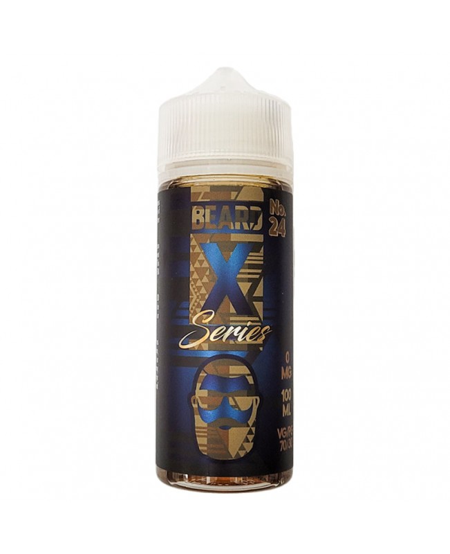 NO.24  X SERIES SALTED  CARAMEL MALT E LIQUID BY BEARD VAPE CO 100ML 70VG