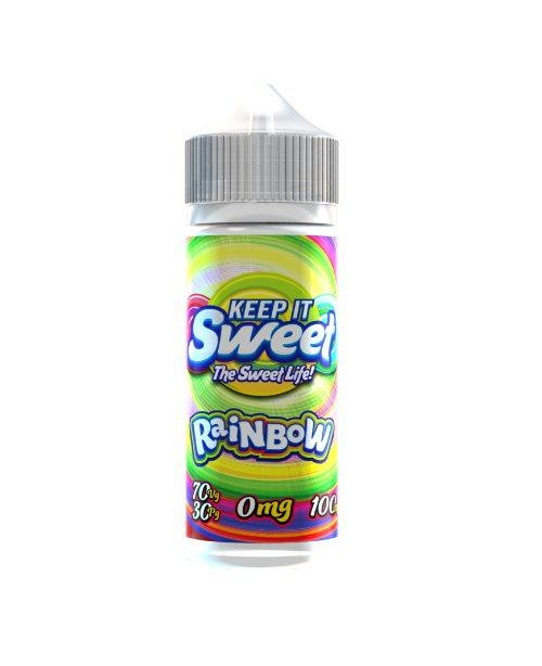 RAINBOW E LIQUID BY KEEP IT SWEET 100ML 70VG