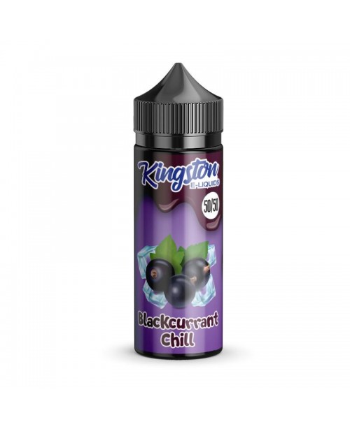 BLACKCURRANT CHILL E LIQUID KINGSTON 50/50 MENTHOL...