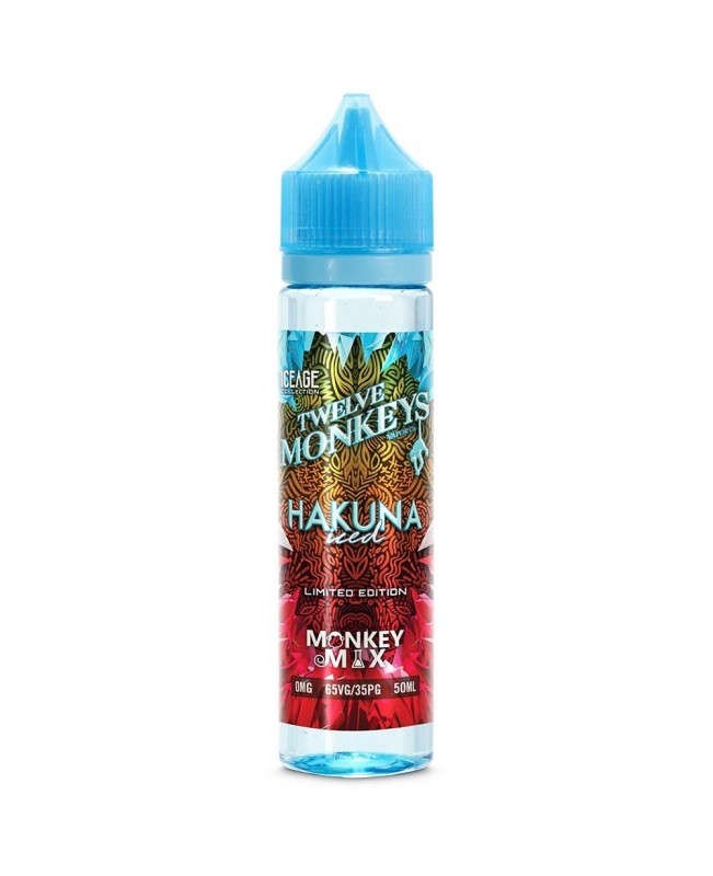 HAKUNA ICED E LIQUID BY TWELVE MONKEYS 50ML 65VG