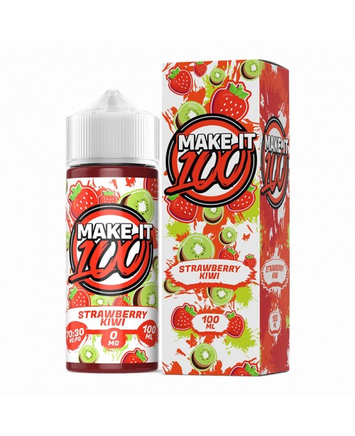 STRAWBERRY KIWI E-LIQUID SHORTFILL BY MAKE IT 100