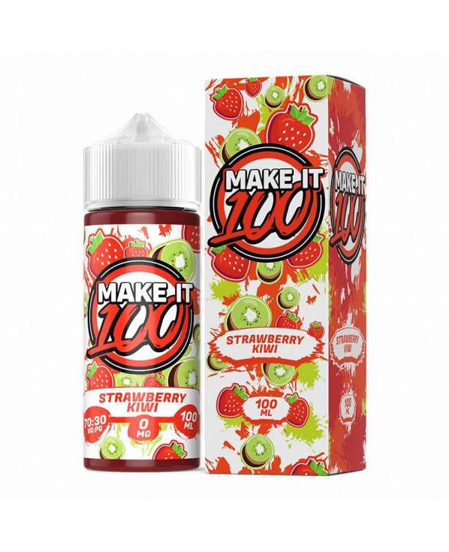 STRAWBERRY KIWI E-LIQUID SHORTFILL BY MAKE IT 100