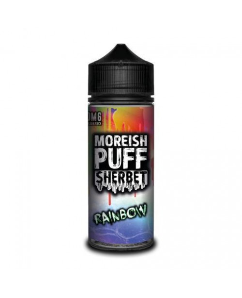 RAINBOW E LIQUID BY MOREISH PUFF - SHERBET 100ML 7...