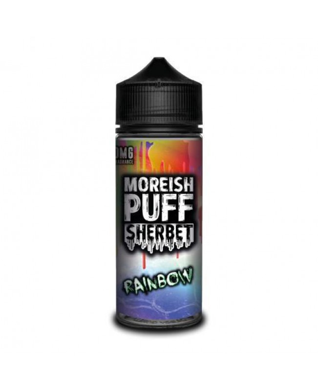 RAINBOW E LIQUID BY MOREISH PUFF - SHERBET 100ML 70VG