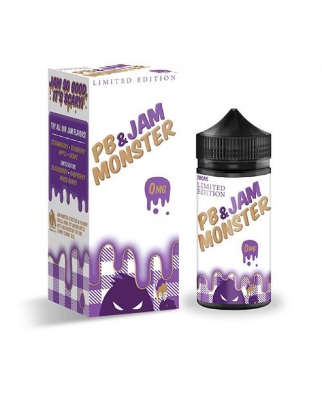 GRAPE LIMITED EDITION E LIQUID BY PB & JAM MONSTER 100ML 75VG