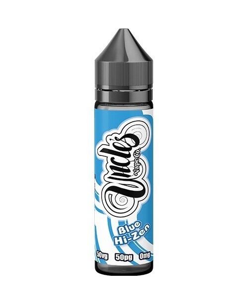 BLUE HI-ZEN E LIQUID BY UNCLES VAPE CO 50ML 50VG