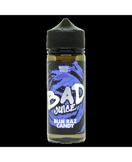 BLUE RAZZ CANDY E LIQUID BY BAD JUICE 100ML 70VG