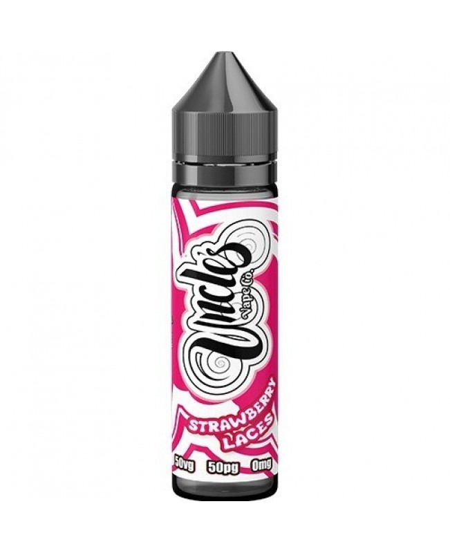 STRAWBERRY LACES E LIQUID BY UNCLES VAPE CO 50ML 50VG