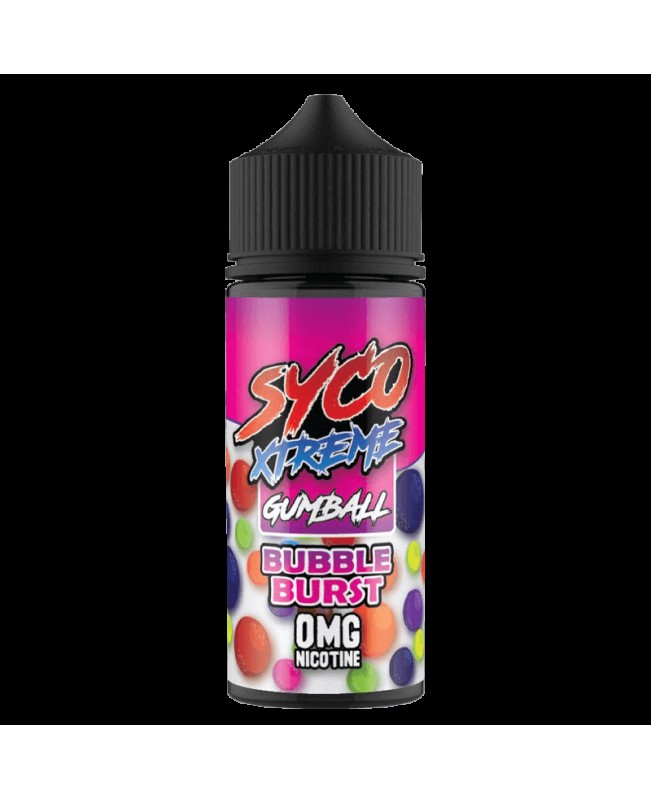 BUBBLE BURST E LIQUID BY SYCO XTREME GUMBALL 100ML 80VG