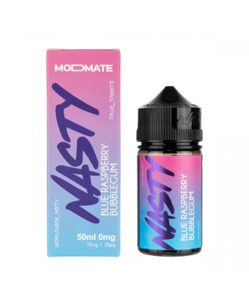 BLUE RASPBERRY BUBBLEGUM E LIQUID BY NASTY JUICE M...