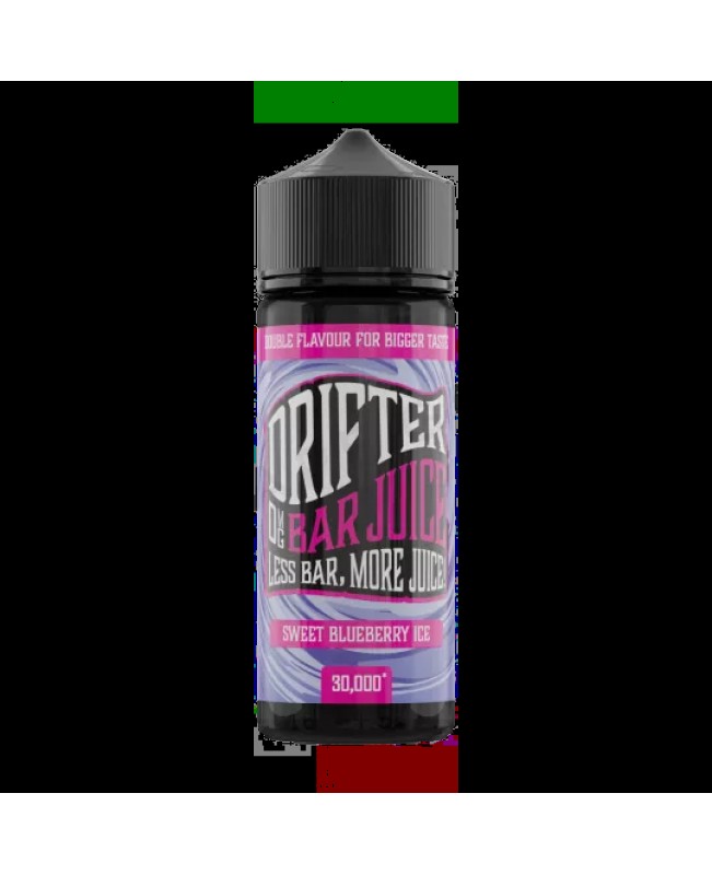 SWEET BLUEBERRY ICE E LIQUID DRIFTER BAR JUICE 100ML 50VG