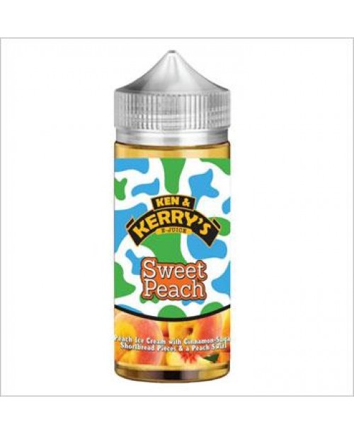 SWEET PEACH E LIQUID BY KEN & KERRYS 100ML 60V...