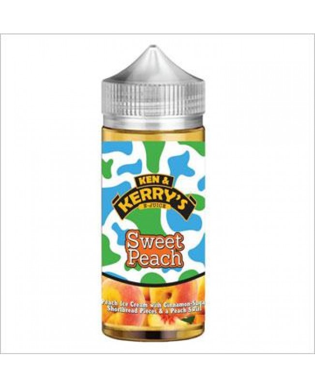 SWEET PEACH E LIQUID BY KEN & KERRYS 100ML 60VG