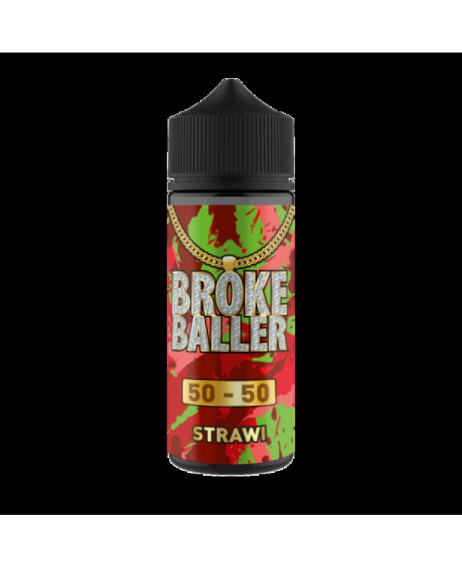 STRAWI E LIQUID BY BROKE BALLER 100ML 50VG