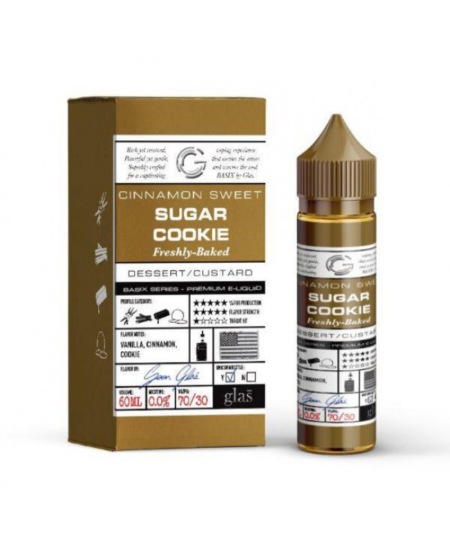 SUGAR COOKIE E LIQUID BY GLAS BASIX 50ML 70VG