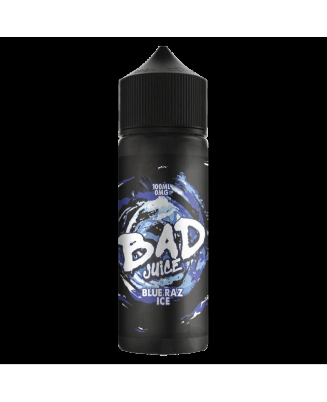 BLUE RAZ ICE E LIQUID BY BAD JUICE 100ML 70VG