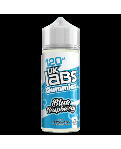 BLUE RASPBERRY E LIQUID BY UK LABS - GUMMIES 100ML...