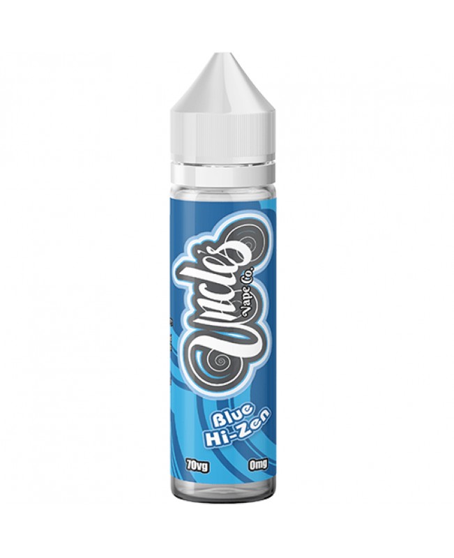 BLUE HI-ZEN E LIQUID BY UNCLES VAPE CO 50ML 70VG