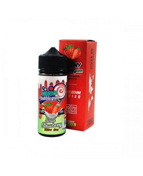 SOUR STRAWBERRY BUBBLEGUM E LIQUID BY HORNY FLAVA ...