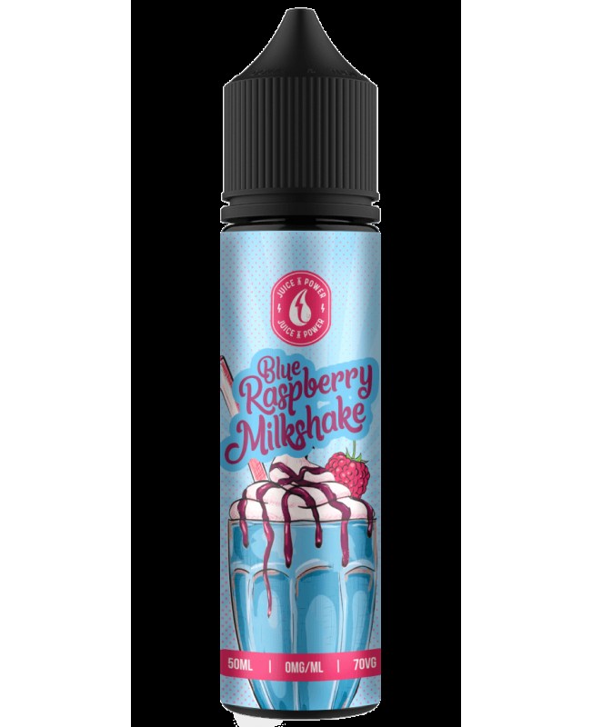 BLUE RASPBERRY MILKSHAKE E LIQUID BY JUICE 'N' POWER 50ML 70VG