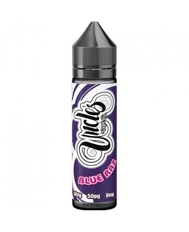 BLUE RAZ E LIQUID BY UNCLES VAPE CO 50ML 50VG