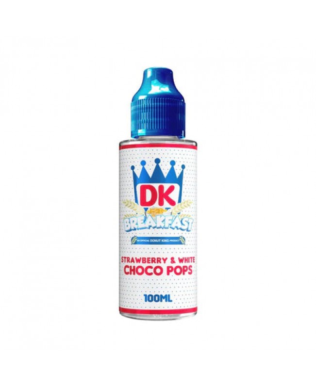 STRAWBERRY & WHITE CHOCO POPS E LIQUID BY DONUT KING 100ML 70VG