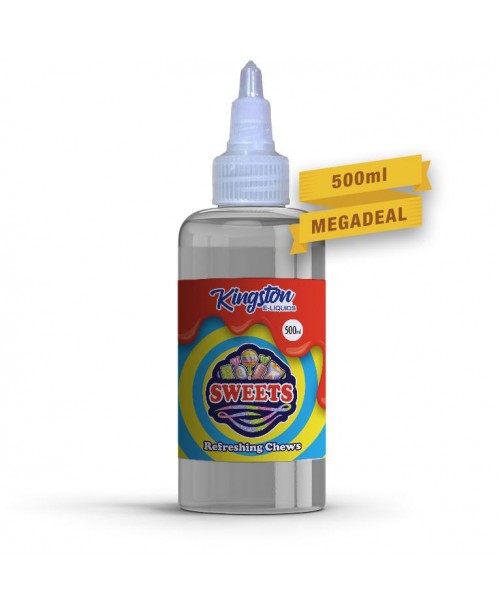 REFRESHING CHEWS E LIQUID KINGSTON SWEETS 500ML 70...