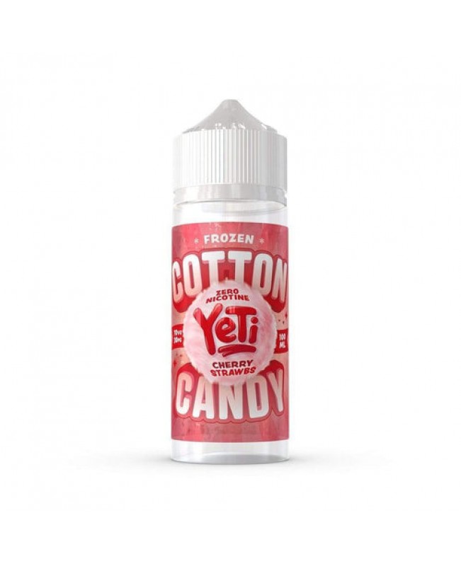 FROZEN COTTON CANDY CHERRY STRAWBS E-LIQUID BY YETI 100ML 70VG