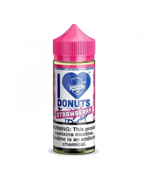 I LOVE DONUTS STRAWBERRY E LIQUID BY MAD HATTER 80...