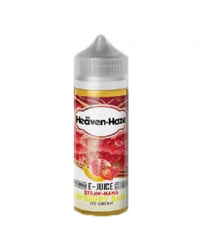 STRAW NANA STRAWBERRY BANANA ICECREAM BY HEAVEN HAZE E LIQUID 100ML 70VG