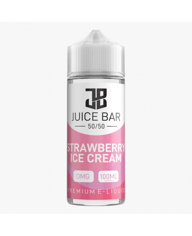 STRAWBERRY ICE CREAM E LIQUID BY JUICE BAR 100ML 50VG