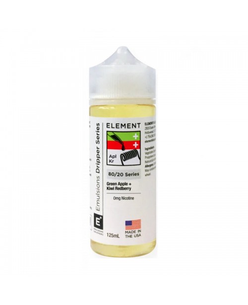 GREEN APPLE + KIWI REDBERRY BY ELEMENT 100ML 80VG