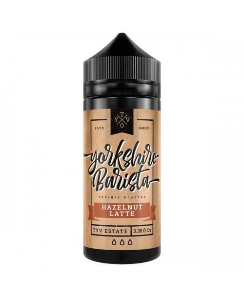 HAZELNUT LATTE E LIQUID BY YORKSHIRE BARISTA 100ML...