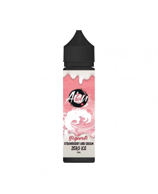 STRAWBERRY & CREAM YOGURUTO ZERO ICE E LIQUID BY AISU 50ML 70VG